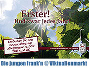 Die "die jungen frank´n" auf dem Viktualienmarkt am 9.11.2011 - neue Weine und sechs fesche fränkische Weinprinzessinnen  (©Foto: GWF)